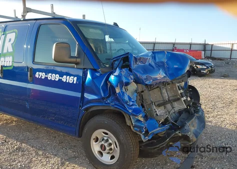 2019 GMC Savana 2500 Work Van z USA, uszkodzony, nr VIN 1GTW7BFG5K1304783